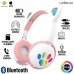 Headphone Bluetooth Gatinho LEF-1018 Lehmox - Branco